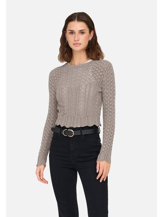 ONLY ONLY Maglione 15339668-FUN Grigio Regular Fit