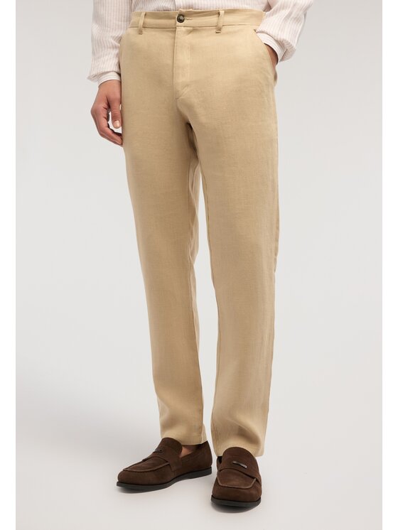 Trussardi Trussardi Pantaloni di tessuto P719M000113N012 Crema Regular Fit