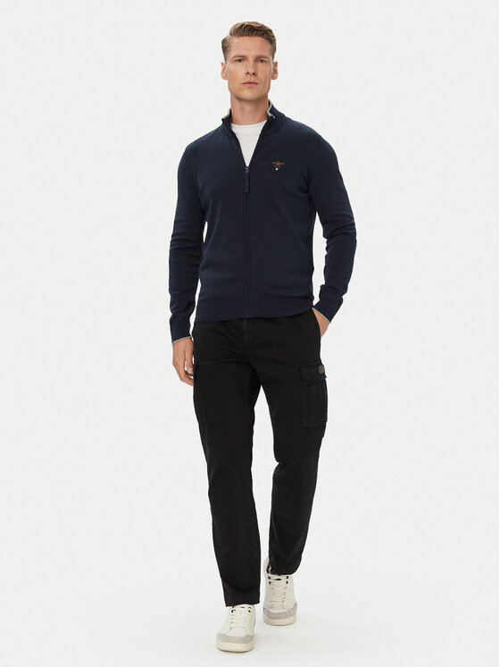 Aeronautica Militare Aeronautica Militare Strickjacke 262MA1632UL00506 Dunkelblau