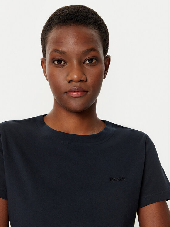 BOSS BOSS T-Shirt C_Esogo_1 50506973 Granatowy Slim Fit