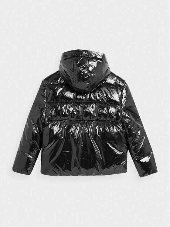 4F 4F Μπουφάν χειμωνιάτικο 4FJAW23TDJAF267 Μαύρο Regular Fit