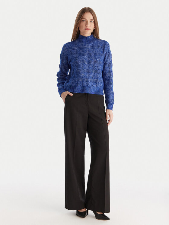 Vero Moda Vero Moda Bluză cu gât Virgo 10331875 Albastru Regular Fit