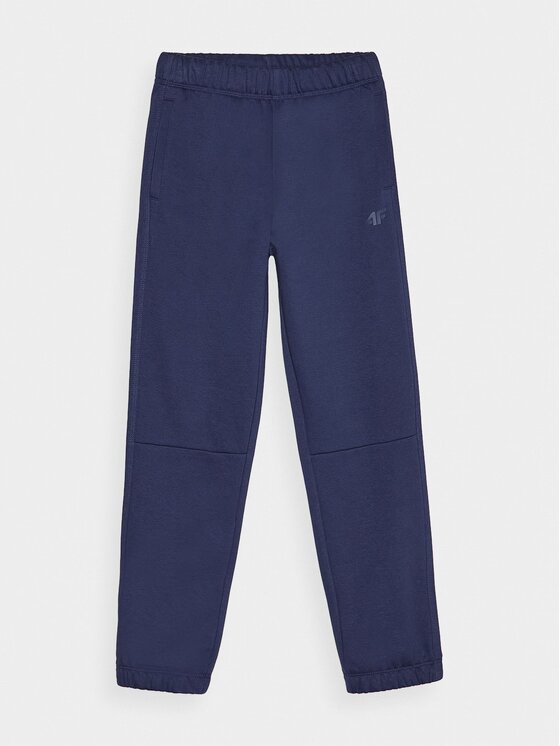 4F 4F Pantaloni da tuta 4FJRAW24TTROM1175-31S Blu scuro Regular Fit