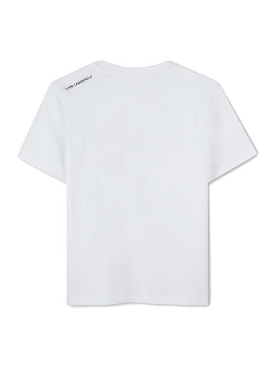 Karl Lagerfeld Kids Karl Lagerfeld Kids T-Shirt Z30437 S Bílá Regular Fit