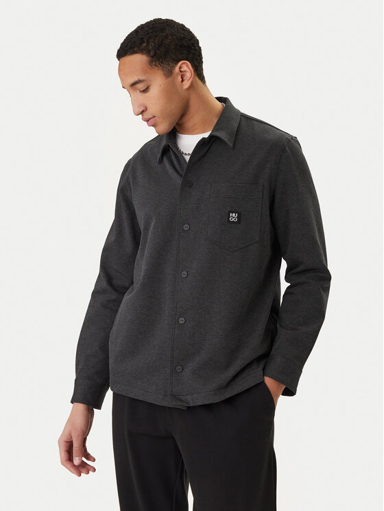 HUGO HUGO Cămașă Enaso 50556440 Gri Oversize