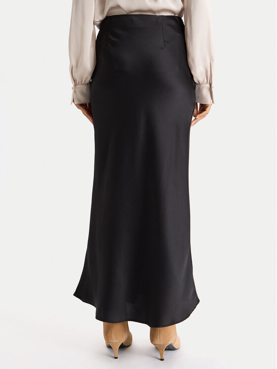BOSS BOSS Спідниця-максі C_Vlace 50548389 Чорний Slim Fit