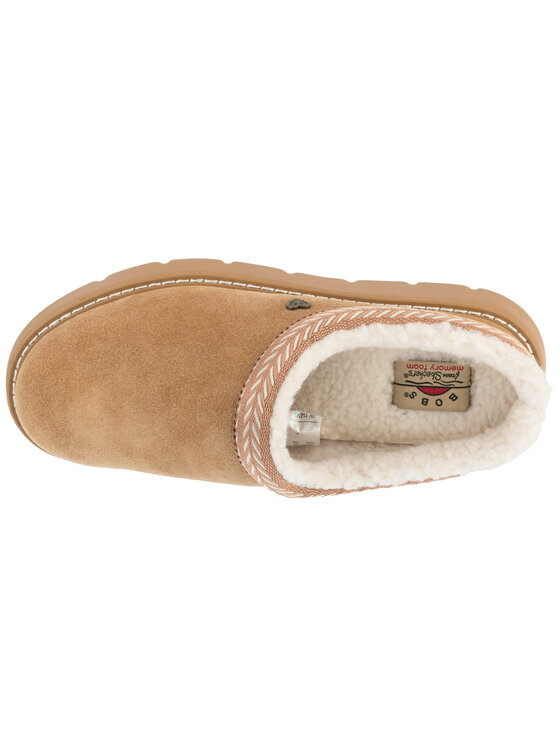 Skechers Kapcie BOBS Keepsakes Lite Fuzzy Dreams Brązowy