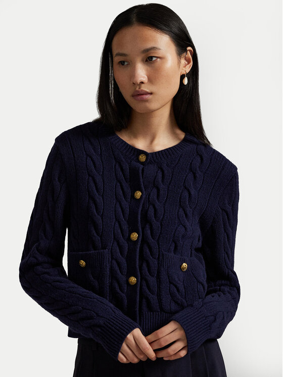 Polo Ralph Lauren Polo Ralph Lauren Kardiganas 211978312501 Tamsiai mėlyna Regular Fit