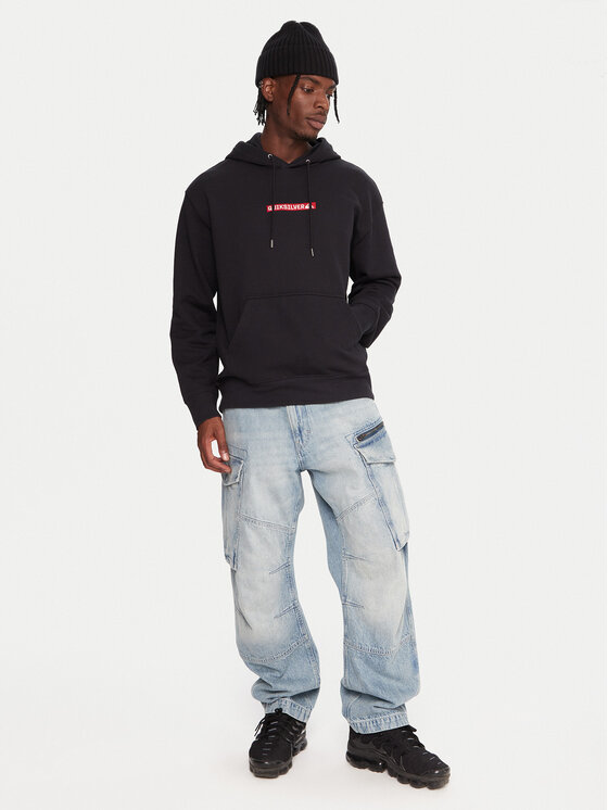 Quiksilver Quiksilver Pulóver Dna EQYFT05121 Fekete Oversize