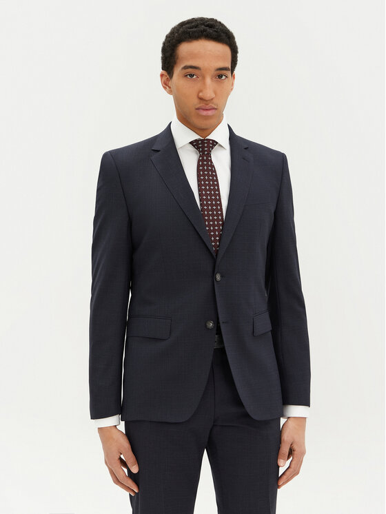 BOSS BOSS Anzug Huge 50534914 Dunkelblau Slim Fit