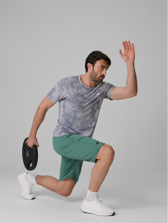 4F 4F Szorty sportowe NO LIMITS Zielony Regular Fit