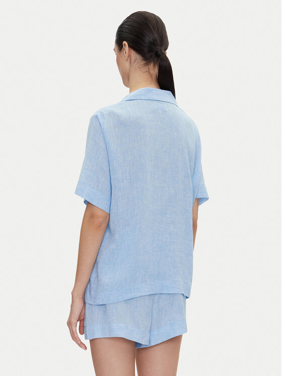 DKNY DKNY Pijama YI90054 Albastru celest Regular Fit