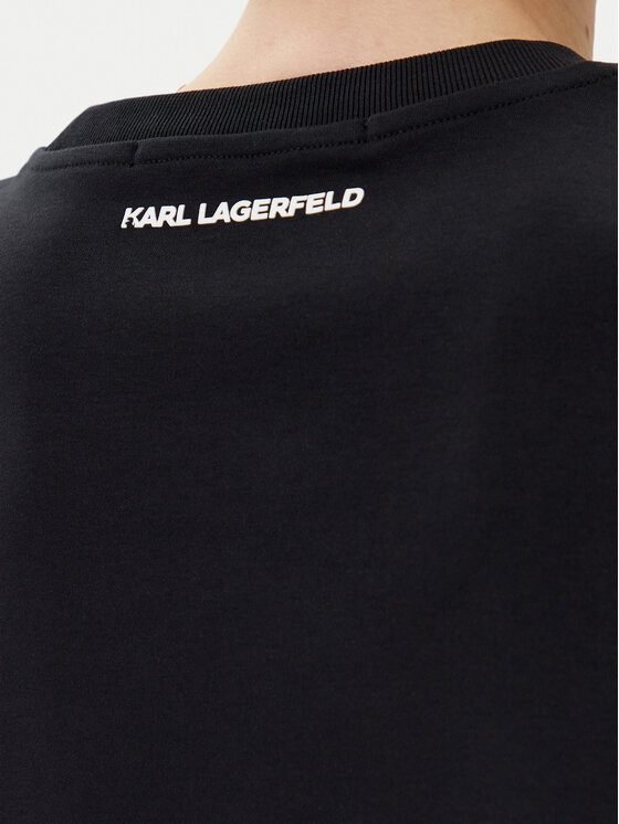 KARL LAGERFELD KARL LAGERFELD Tricou A1W17130 Negru Regular Fit