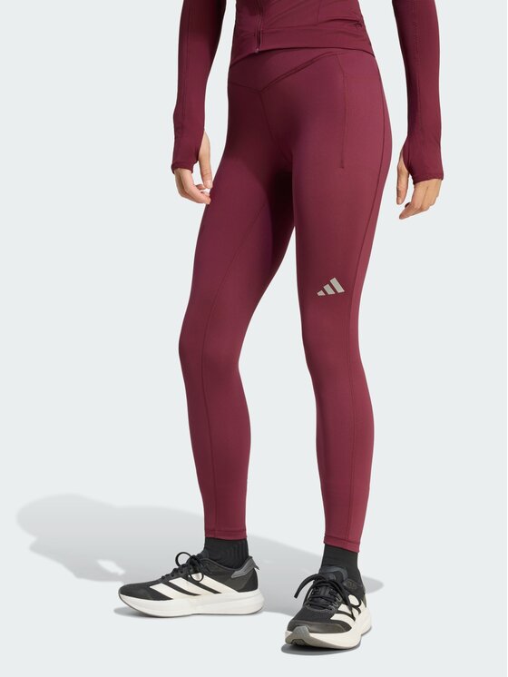 adidas adidas Legginsy 168337 Czerwony Fitted Fit