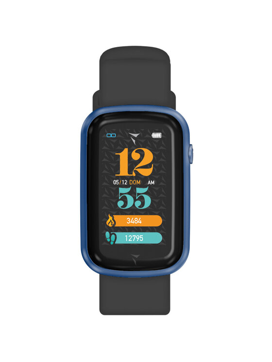 Techmade Techmade Zegarek TM-STEPS-BLBK Czarny