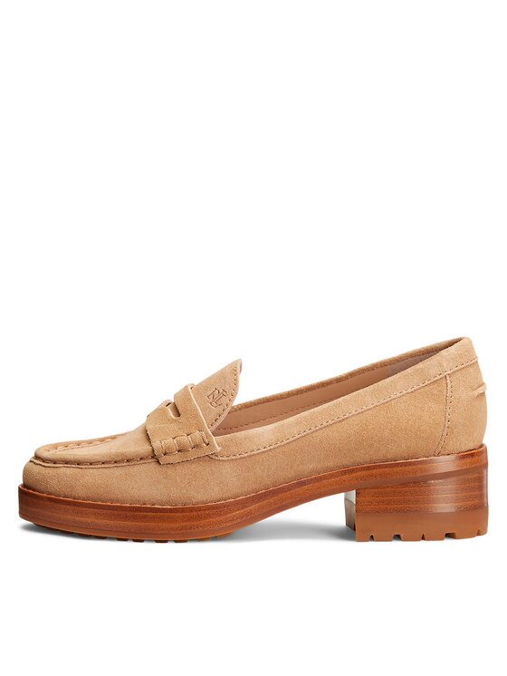 LAUREN RALPH LAUREN Lauren Ralph Lauren лоуфъри с дебела подметка 802912324001 Бежов