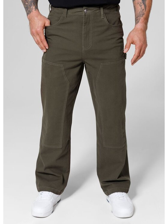 PITBULL PITBULL Spodnie materiałowe Dogwood Zielony Regular Fit