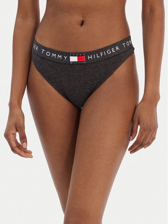 Tommy Hilfiger Tommy Hilfiger Stringové nohavičky UW0UW06227 Sivá