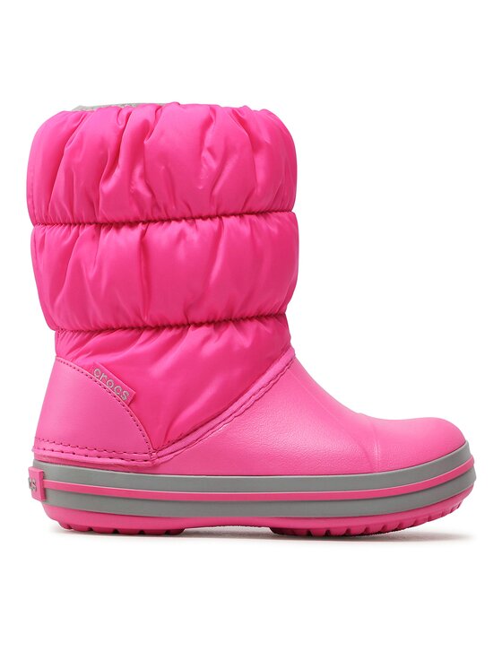 Crocs Crocs Μπότες Χιονιού Winter Puff Boot Kids 14613-6TR Ροζ