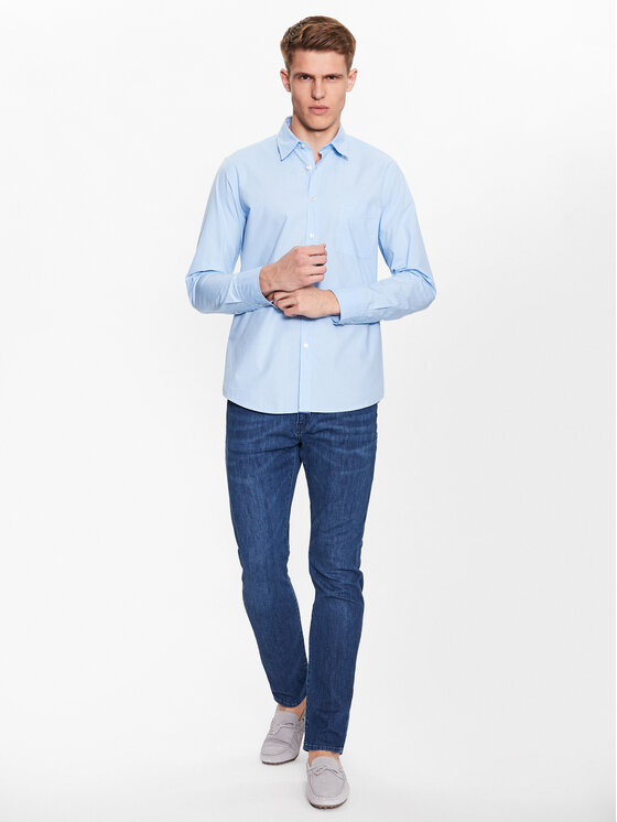 Camicia 50489319 Blu Regular Fit