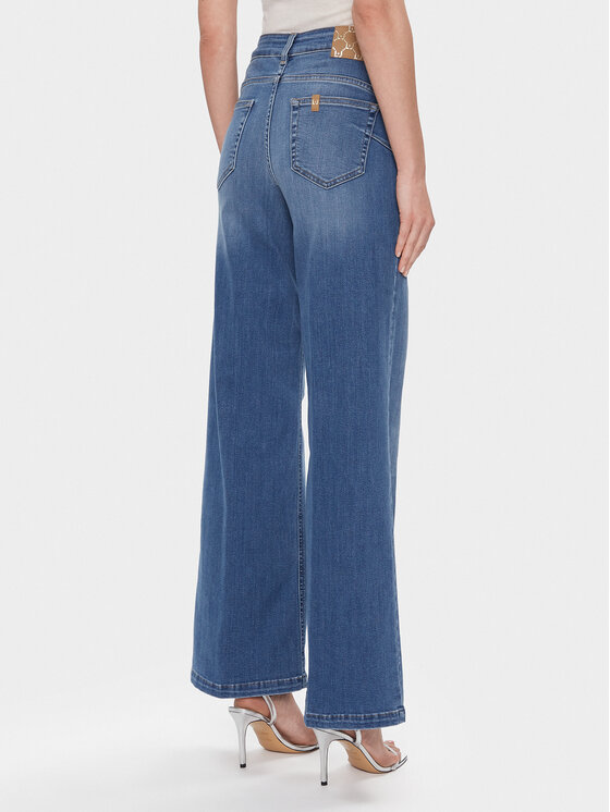 Liu Jo Liu Jo Jeans hlače UXX045 DS060 Modra Wide Fit
