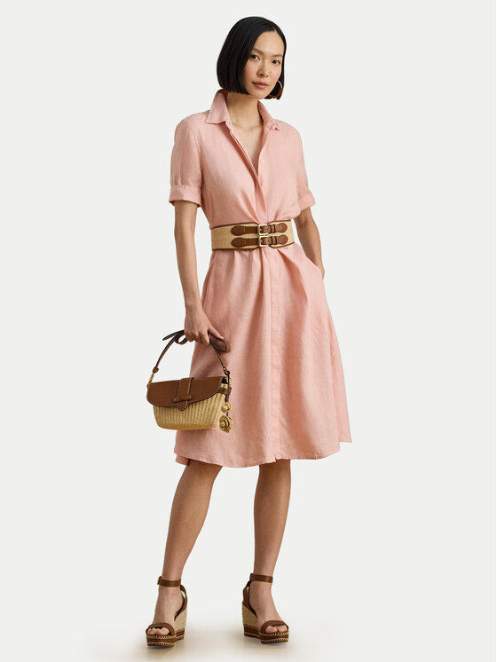 LAUREN RALPH LAUREN LAUREN RALPH LAUREN Košilové šaty 200905667023 Růžová Regular Fit