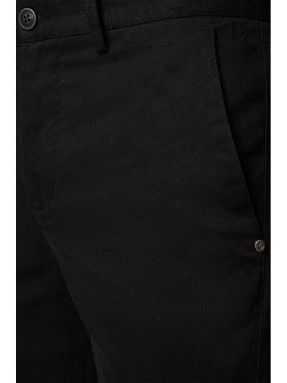 Lancerto Lancerto Spodnie materiałowe Monaco SP082123000006 Czarny Slim Fit