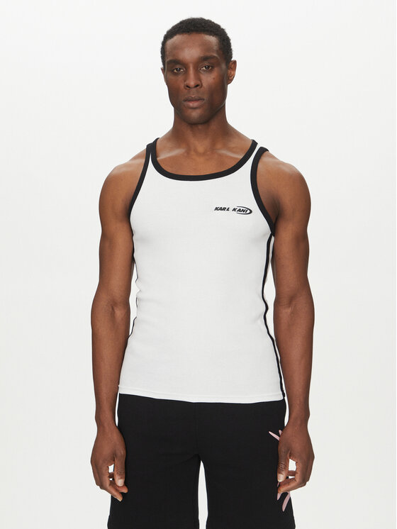 Karl Kani Tank top Ellipse 60310050 Biela Slim Fit