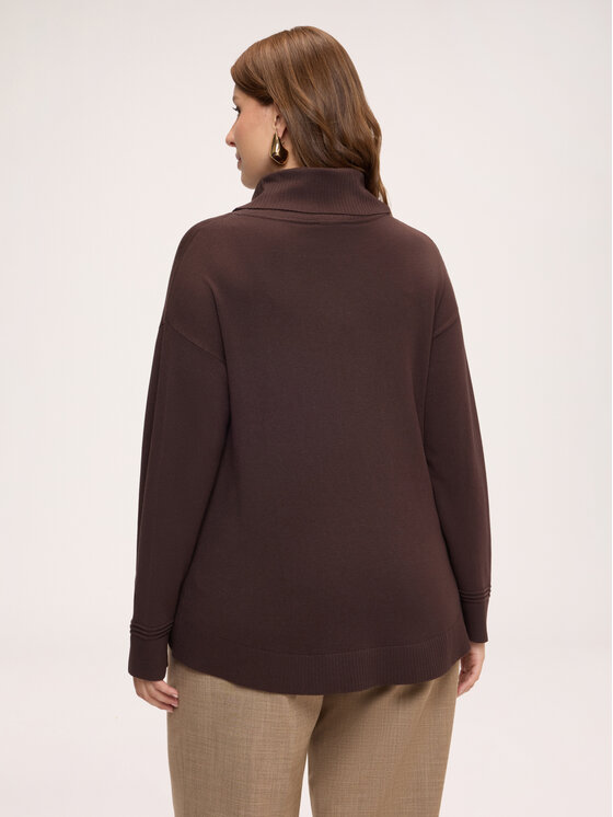 Fiorella Rubino Fiorella Rubino Sweter M277L008559N022 Brązowy Over Fit