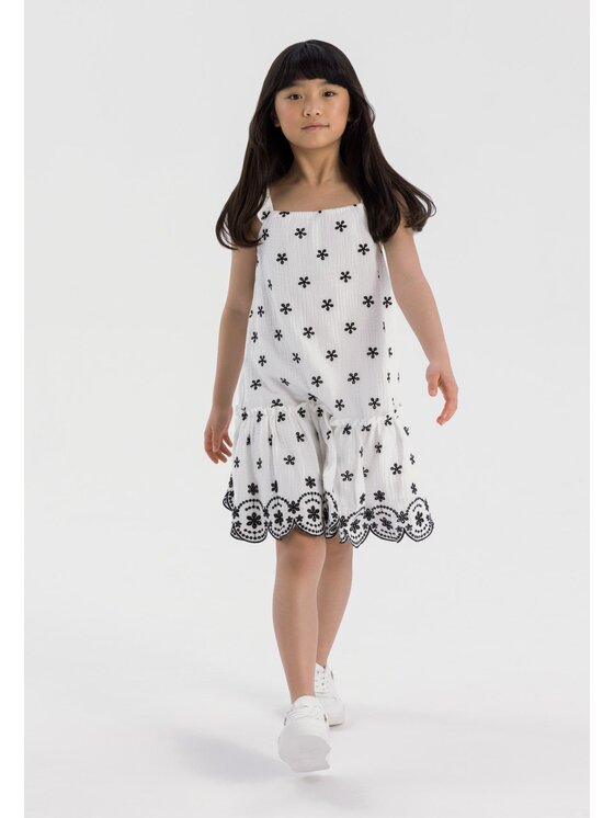 MINOTI MINOTI Sukienka codzienna 22dress7 Biały Regular Fit