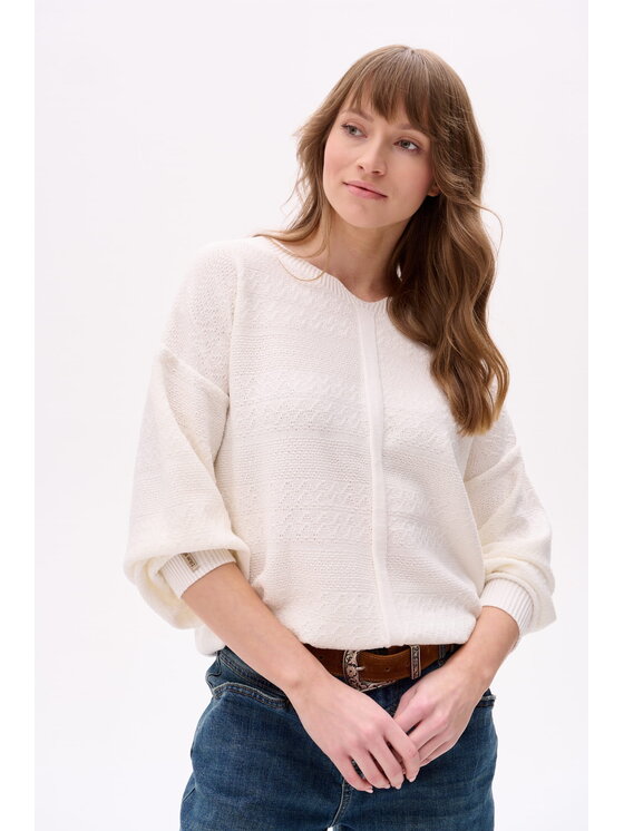Sweter blue shadow, Rozmiar 36/38, Écru, Kolin