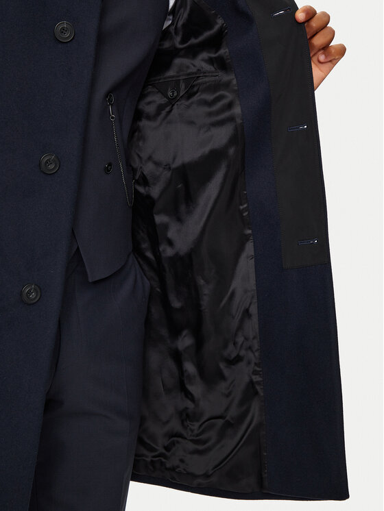 HUGO Hugo Palton de lână Mintra X2441 50528837 Bleumarin Regular Fit