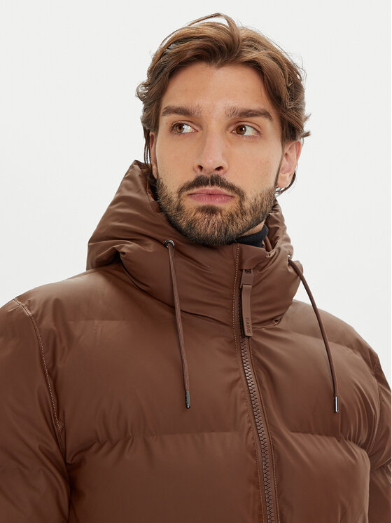 Rains Rains Télikabát Unisex 15120 Barna Regular Fit