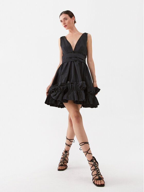 PINKO Pinko Koktejlové šaty Sigma 101782 Y3LE Černá Regular Fit