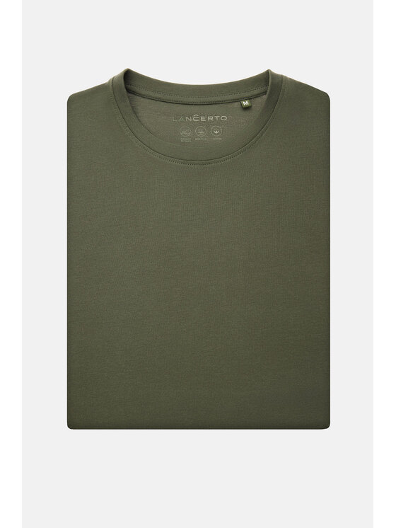 Lancerto Lancerto T-Shirt Kenneth TS073124000025 Zielony Regular Fit