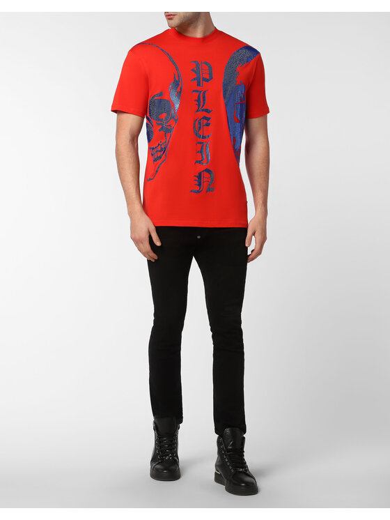 PHILIPP PLEIN PHILIPP PLEIN Tričko 2633 Červená Regular Fit