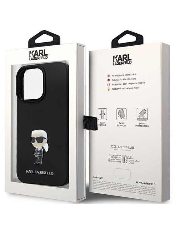 KARL LAGERFELD KARL LAGERFELD Etui na telefon iPhone 14 Pro Max Czarny