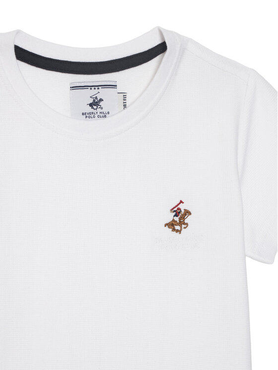 Beverly Hills Polo Club Beverly Hills Polo Club Tričko P-SS26B-TS0131 Biela Regular Fit