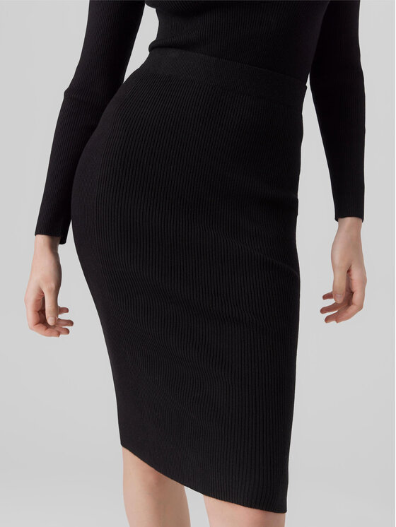Vero Moda Vero Moda Spódnica ołówkowa 10290677 Czarny Slim Fit