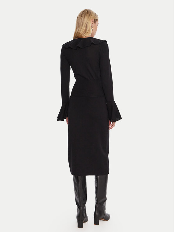 Luisa Spagnoli Luisa Spagnoli Úpletové šaty Malimba 100110 Černá Slim Fit