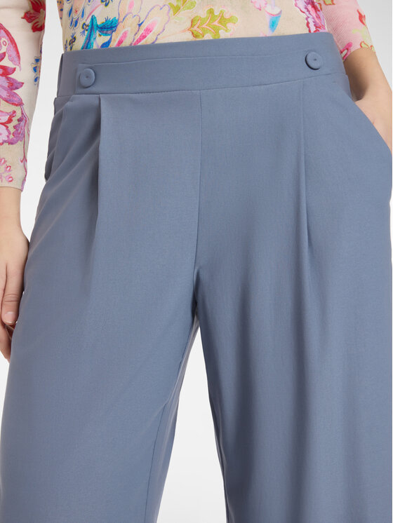 Elena Mirò Elena Mirò Spodnie materiałowe P076Z000165N023 Szary Cropp Fit