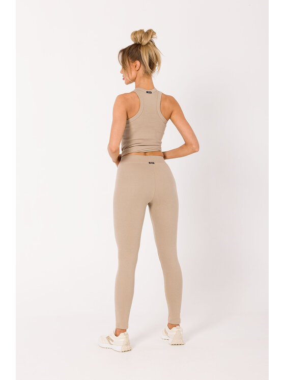 Made of Emotion Made of Emotion Leggings M734 Beige Premium Fit