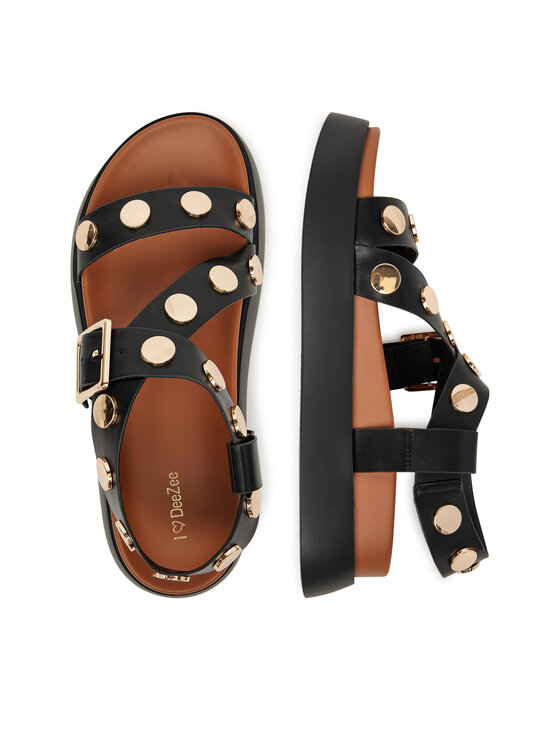 DeeZee DeeZee Sandály WS2P229-10 Černá