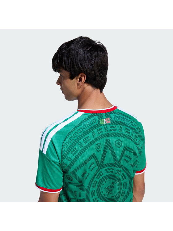 adidas adidas Koszulka techniczna Mexico 26 Home Jersey Zielony Slim Fit