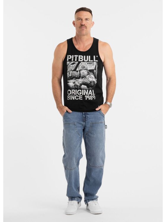 PITBULL PITBULL Tank top Tank Top Slim Fit Drive L Czarny Regular Fit