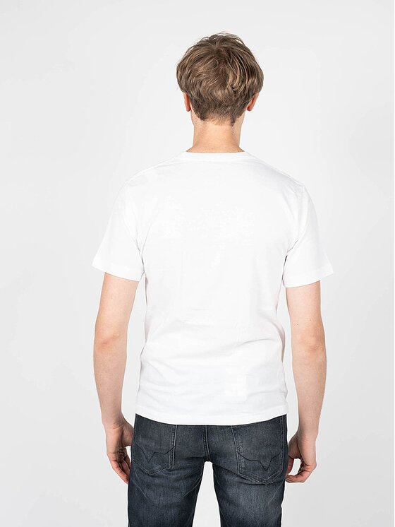 Pepe Jeans Pepe Jeans T-Shirt PM503655 Λευκό Regular Fit