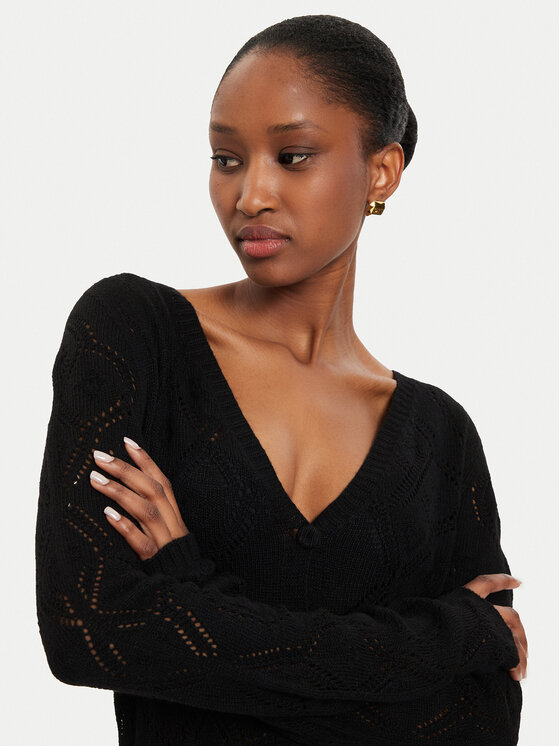 TWINSET TWINSET Kardiganas 242TP3450 Juoda Regular Fit