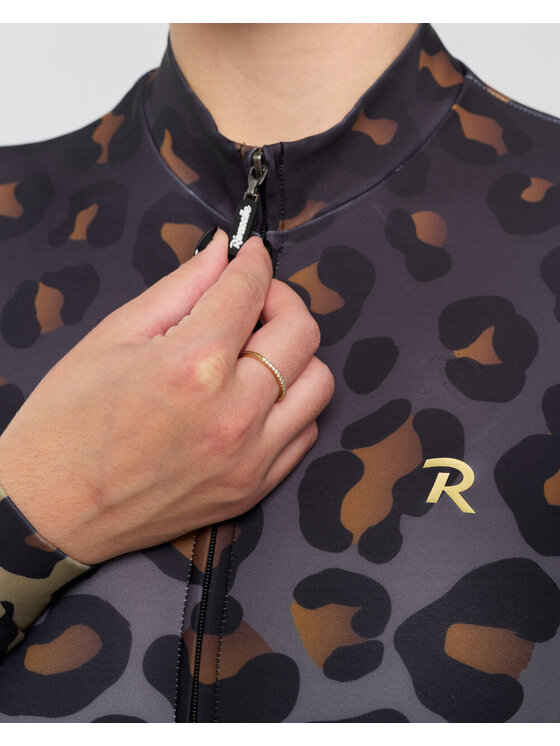 Rivanelle Rivanelle Koszulka rowerowa WILDCAT WINTER Brązowy Narrow Fit