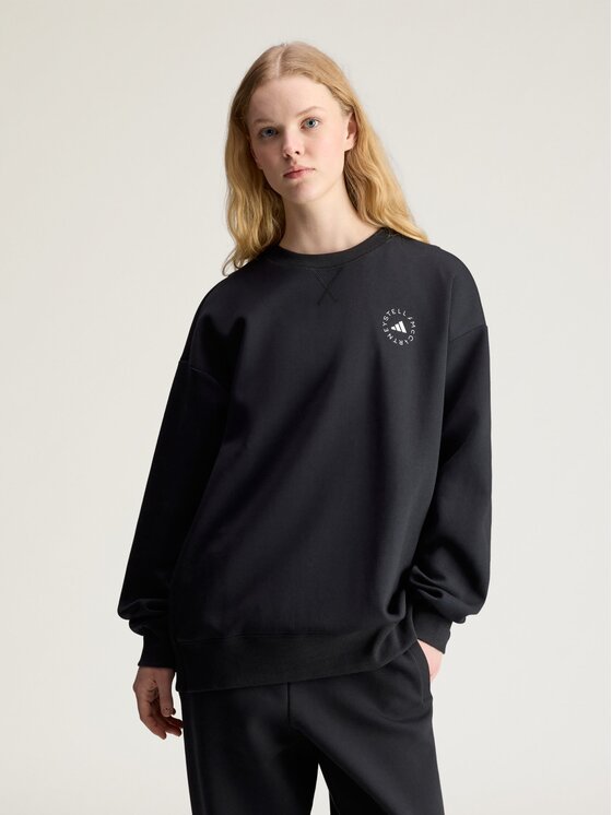 adidas by Stella McCartney adidas by Stella McCartney Bluza by Stella McCartney Czarny Loose Fit