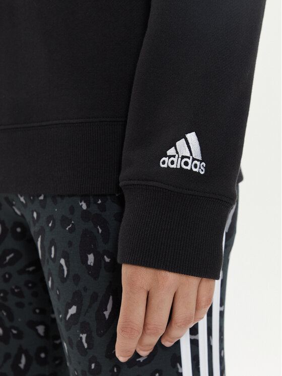 adidas adidas Bluza Essentials Linear IC6878 Czarny Regular Fit
